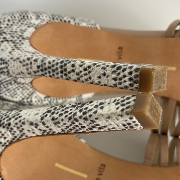 Dolce Vita Tan & Snakeskin Point Toe Stiletto - Picture 9 of 13
